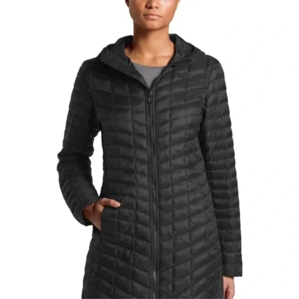 The North Face Women's Thermoball Parka-Black-L - Picture 2 of 4